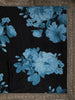 Classic Black Floral Vine Printed Design Georgette Fancy Saree with Designer Border