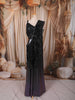 Classic Black Floral Vine Sequins and Beads Embroidered Design Holographic Indo Western Lehenga with Draped Dupatta