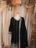 Classic Black Floral Zari Embroidered Design Georgette Anarkali Salwar Suit with Matching Dupatta