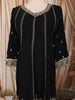 Classic Black Floral Zari Embroidered Design Georgette Anarkali Salwar Suit with Matching Dupatta