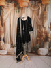 Classic Black Floral Zari Embroidered Design Georgette Anarkali Salwar Suit with Matching Dupatta