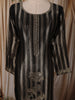 Classic Black Floral Zari Embroidered Design Semi Silk Straight Cut Salwar Suit with Dupatta