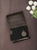 Classic Black Floral Zari Woven Design Art Silk Saree
