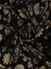 Classic Black Floral Zari Woven Design Pure Banarasi Silk Fancy Saree with Designer Border
