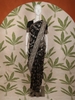 Classic Black Floral Zari Woven Design Pure Banarasi Silk Fancy Saree with Designer Border