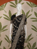 Classic Black Floral Zari Woven Design Pure Banarasi Silk Fancy Saree with Designer Border