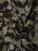 Classic Black Floral Zari Woven Design Pure Banarasi Silk Saree with Zari Border