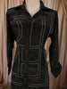 Classic Black Geometric Beads Embroidered Design Satin Party Wear Salwar Suit