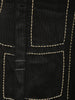 Classic Black Geometric Beads Embroidered Design Satin Party Wear Salwar Suit