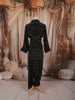 Classic Black Geometric Beads Embroidered Design Satin Party Wear Salwar Suit