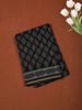 Classic Black Geometric Printed Design Chanderi Cotton Casual Wear Saree