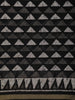 Classic Black Geometric Printed Design Chanderi Cotton Casual Wear Saree