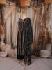 Classic Black Geometric Zig Zag Printed Design Crepe Silk Anarkali Salwar Suit with Matching Dupatta