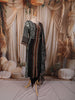 Classic Black Geometric Zig Zag Printed Design Crepe Silk Anarkali Salwar Suit with Matching Dupatta
