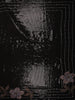 Classic Black Heavy Sequins Embroidered Design Georgette Party Wear Saree with Sequins Border