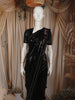 Classic Black Heavy Sequins Embroidered Design Georgette Party Wear Saree with Sequins Border