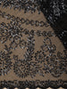 Classic Black Heavy Sequins Embroidered Design Net Designer Saree with Matching Blouse