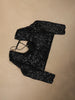 Classic Black Heavy Sequins Embroidered Design Net Designer Saree with Matching Blouse