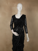 Classic Black Heavy Sequins Embroidered Design Net Designer Saree with Matching Blouse