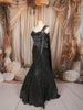 Classic Black Heavy Sequins Embroidered Design Net Mermaid Party Wear Lehenga with Designer Corset Blouse and Matching Dupatta