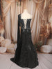 Classic Black Heavy Sequins Embroidered Design Net Mermaid Party Wear Lehenga with Designer Corset Blouse and Matching Dupatta