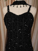 Classic Black Heavy Sequins and Beads Embroidered Design Net Lehenga with Choker Dupatta