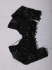 Classic Black Heavy Sequins and Beads Embroidered Design Net Party Wear Saree with Matching Blouse