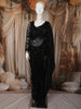 Classic Black Heavy Sequins and Beads Embroidered Design Net Party Wear Saree with Matching Blouse