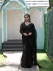 Classic Black Heavy Sequins and Beads Embroidered Design Net Party Wear Saree with Matching Full Sleeve Designer Blouse
