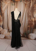 Classic Black Heavy Sequins and Beads Embroidered Design Net Ready to Wear Party Saree with Matching Designer Blouse