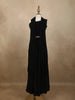 Classic Black Heavy Sequins and Beads Embroidered Design Satin Kids Palazzo Suit with Choker  Dupatta