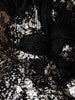 Classic Black Heavy Sequins and Glitter Embroidered Design Net Kids Gown