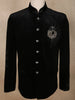 Classic Black Horse Motif Design Velvet Men's Suit