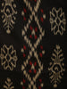 Classic Black Ikat Printed Design Cotton Straight Cut Salwar Suit with Contrast Dupatta