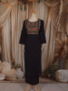 Classic Black Kalamkari Printed Design Cotton Straight Cut Salwar Suit