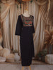 Classic Black Kalamkari Printed Design Cotton Straight Cut Salwar Suit