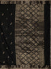 Classic Black Leaf Butta Zari Woven Design Raw Silk Festive Saree with Zari Border
