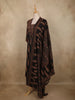 Classic Black Paisley Printed Design Cotton Straight Cut Salwar Suit with Dupatta