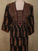 Classic Black Paisley Printed Design Cotton Straight Cut Salwar Suit with Dupatta