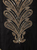 Classic Black Paisley Sequins and Kartana Beads Embroidered Design Palazzo Suit with Matching Dupatta