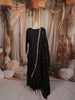 Classic Black Paisley Sequins and Kartana Beads Embroidered Design Palazzo Suit with Matching Dupatta