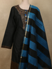 Classic Black Sequins and Beads Embroidered Design Cotton Salwar Suit with Dupatta