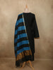 Classic Black Sequins and Beads Embroidered Design Cotton Salwar Suit with Dupatta