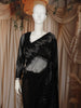 Classic Black Shimmer Design Net Party Wear Saree with Matching Blouse