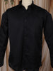 Classic Black Solid Woven Design Pure Cotton Formal Wear Full Sleeve Men Shirt