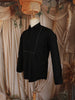 Classic Black Solid Woven Design Pure Cotton Formal Wear Full Sleeve Men Shirt