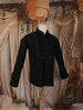 Classic Black Solid Woven Design Pure Cotton Formal Wear Full Sleeve Men Shirt