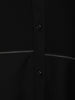Classic Black Solid Woven Design Pure Cotton Formal Wear Full Sleeve Men Shirt