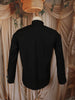Classic Black Solid Woven Design Pure Cotton Formal Wear Full Sleeve Men Shirt