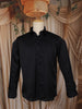 Classic Black Solid Woven Design Pure Cotton Formal Wear Full Sleeve Men Shirt